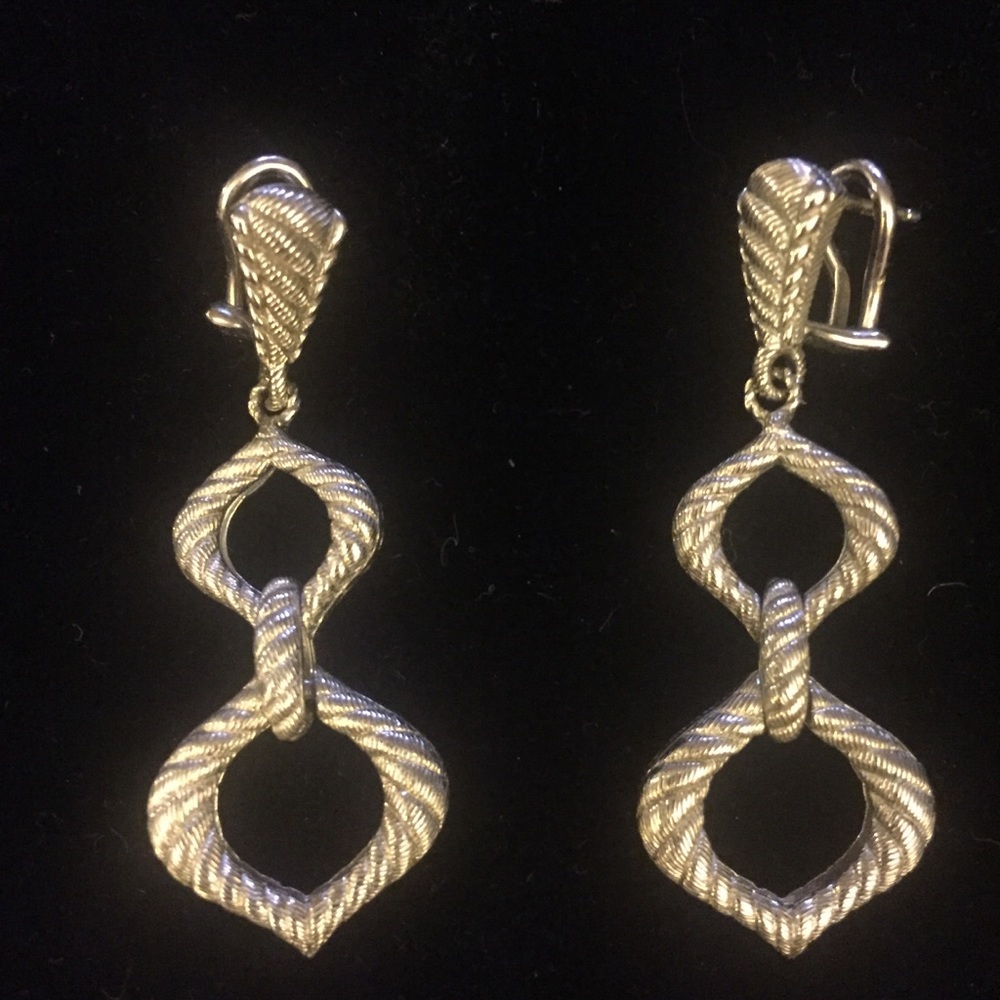 Judith Ripka Sterling Silver Earrings